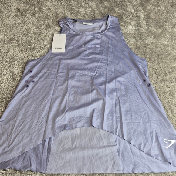 Gymshark Tops - Gymshark Sol Lift Tank Intense Steel Blue Womens Medium GLVT4000-ISB NWT